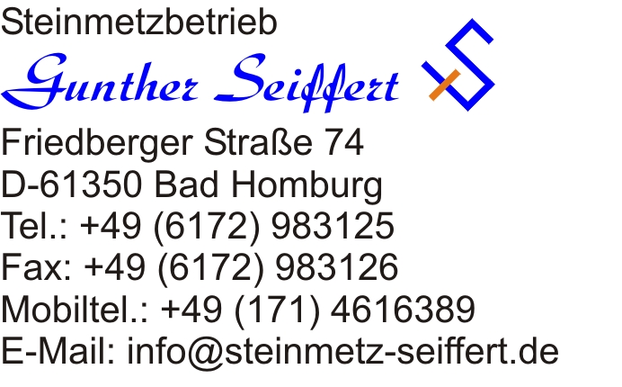 Logo of Steinmetzbetrieb G. Seiffert